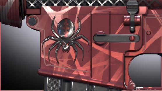 M4a1s | Verdant Web (Random pattern) Red