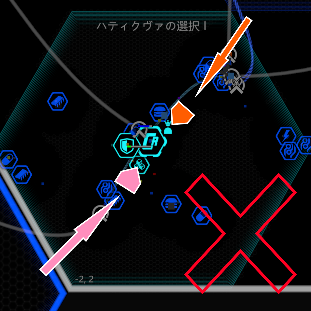 ZYA and HOP do not trade with HAT (ZYAとHOPはHATと取引しない)
