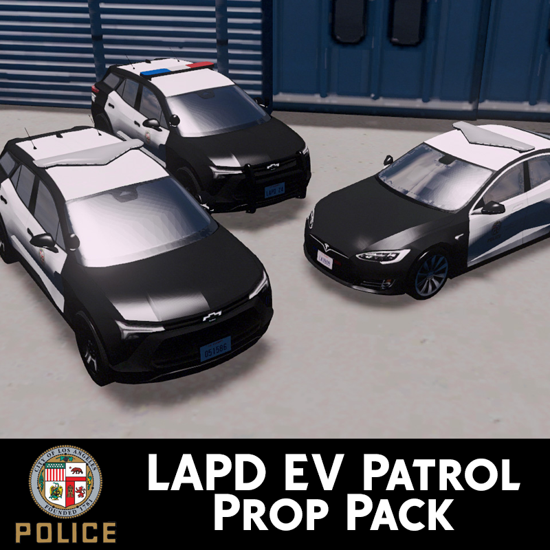 LAPD - EV Vehicles Patrol Prop Pack