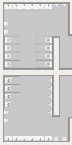 Dual side restrooom