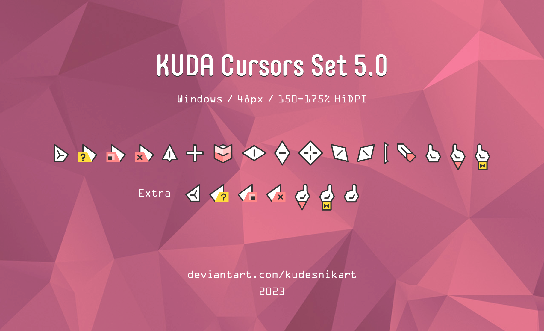 [AI] 简约复古风格光标 KUDA 5.0