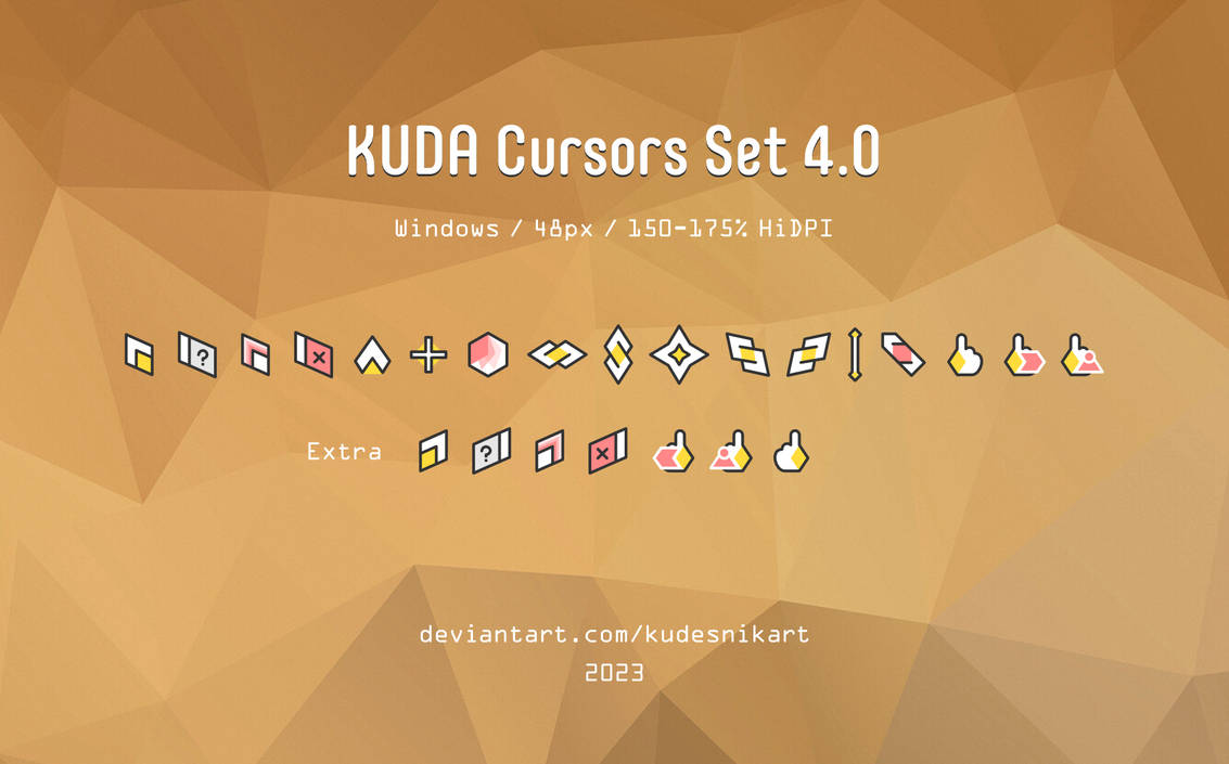 [AI] 简约复古风格光标 KUDA 4.0