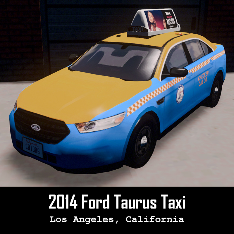 LA Checker Cab - 2014 Ford Taurus Taxi (Ad Version)