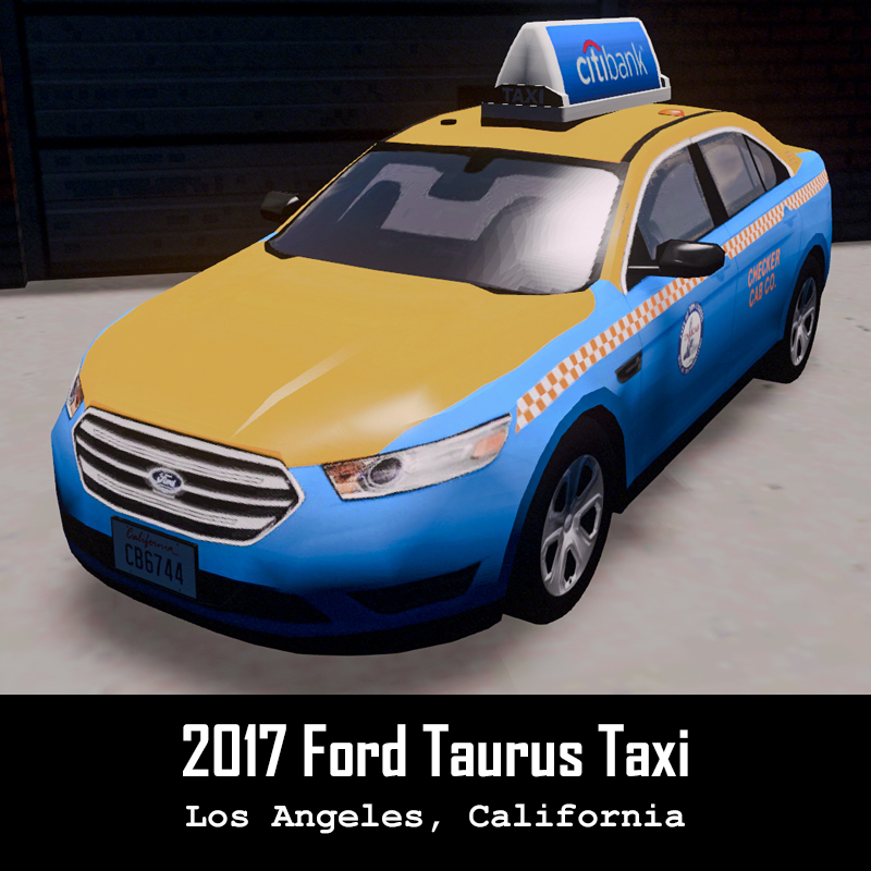 LA Checker Cab - 2017 Ford Taurus Taxi (Ad Version)