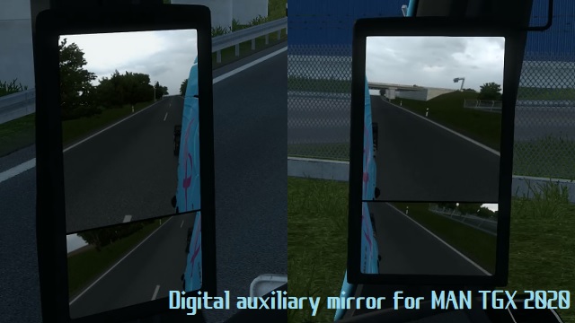 Auxiliary Mirror for MAN TGX 2020 / MAN TGX 2020にデジタル補助ミラーを追加する Ver.1.3