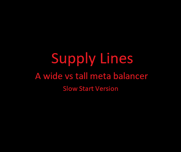 Slower Expansion and Settlement Supply Lines (Slow Start Version)