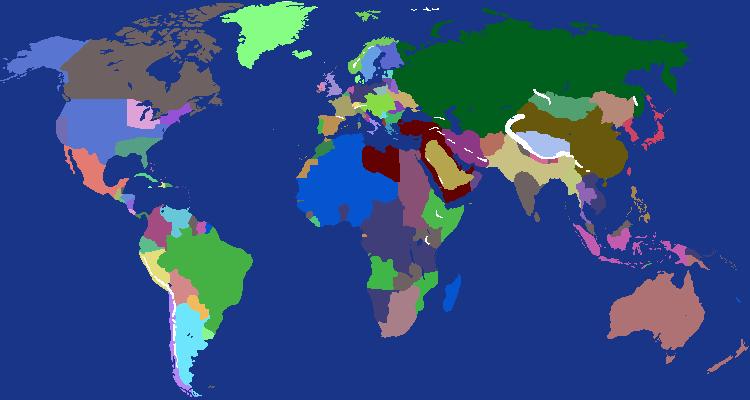 Ace's Central powers Wins WW1 world map
