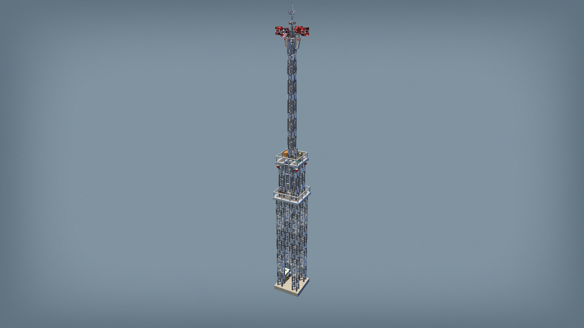 war torn air raid siren tower