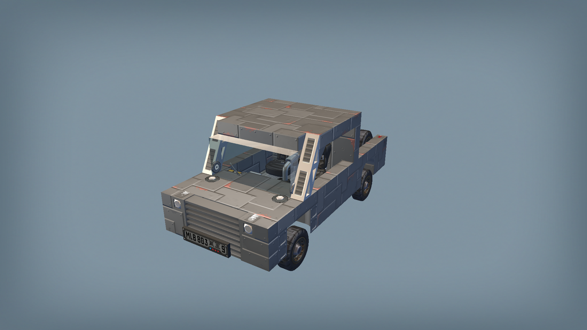 war torn pickup (scrap engine)
