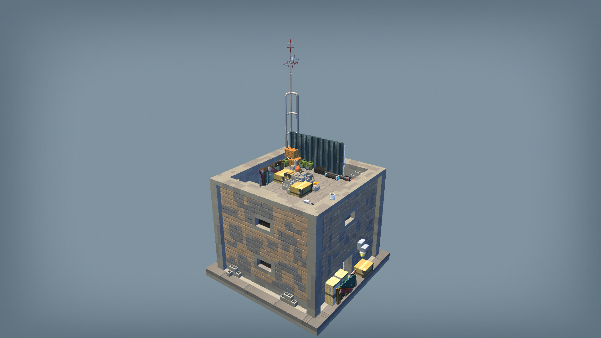 war torn building 1x1