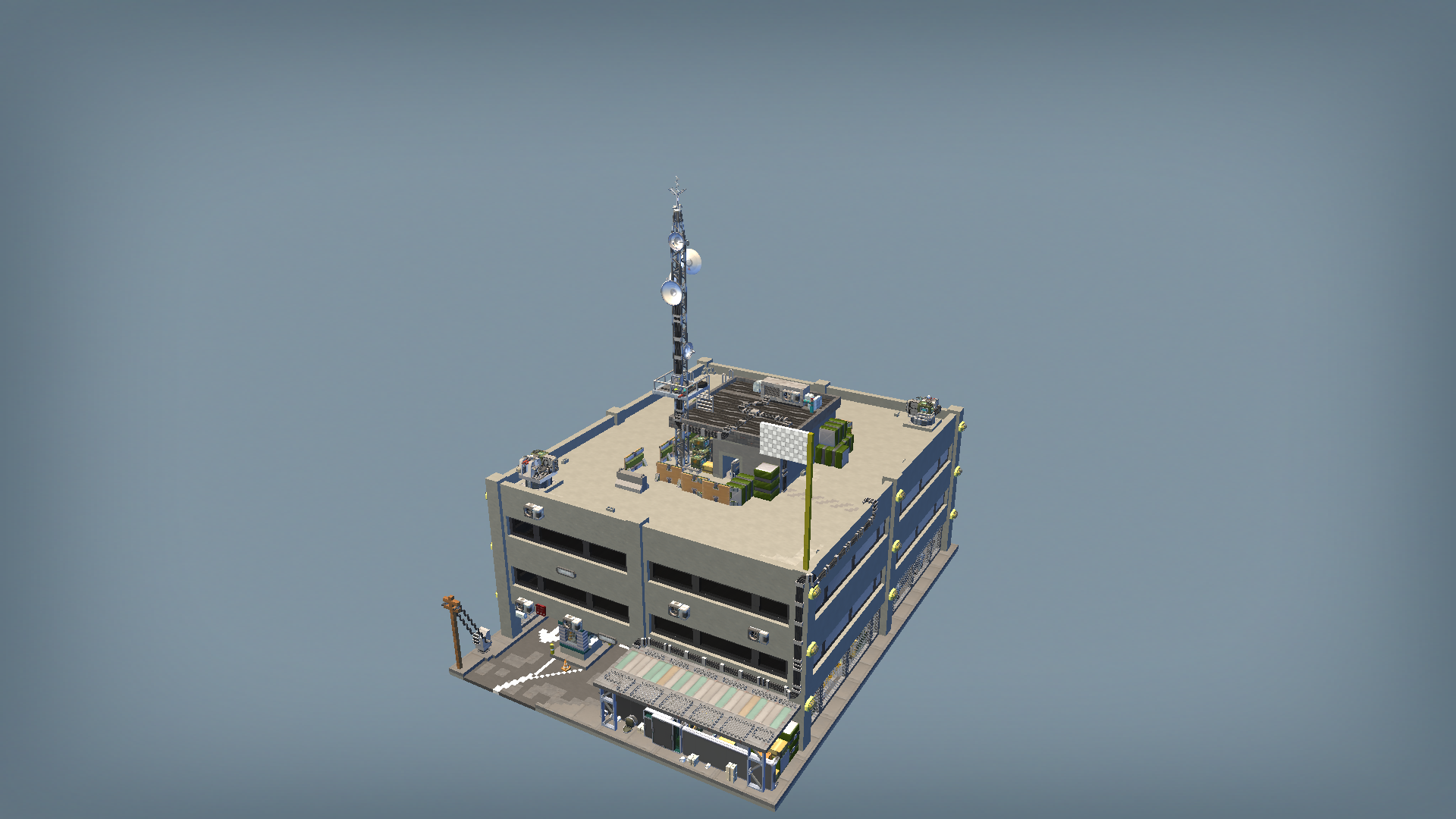 war torn command center