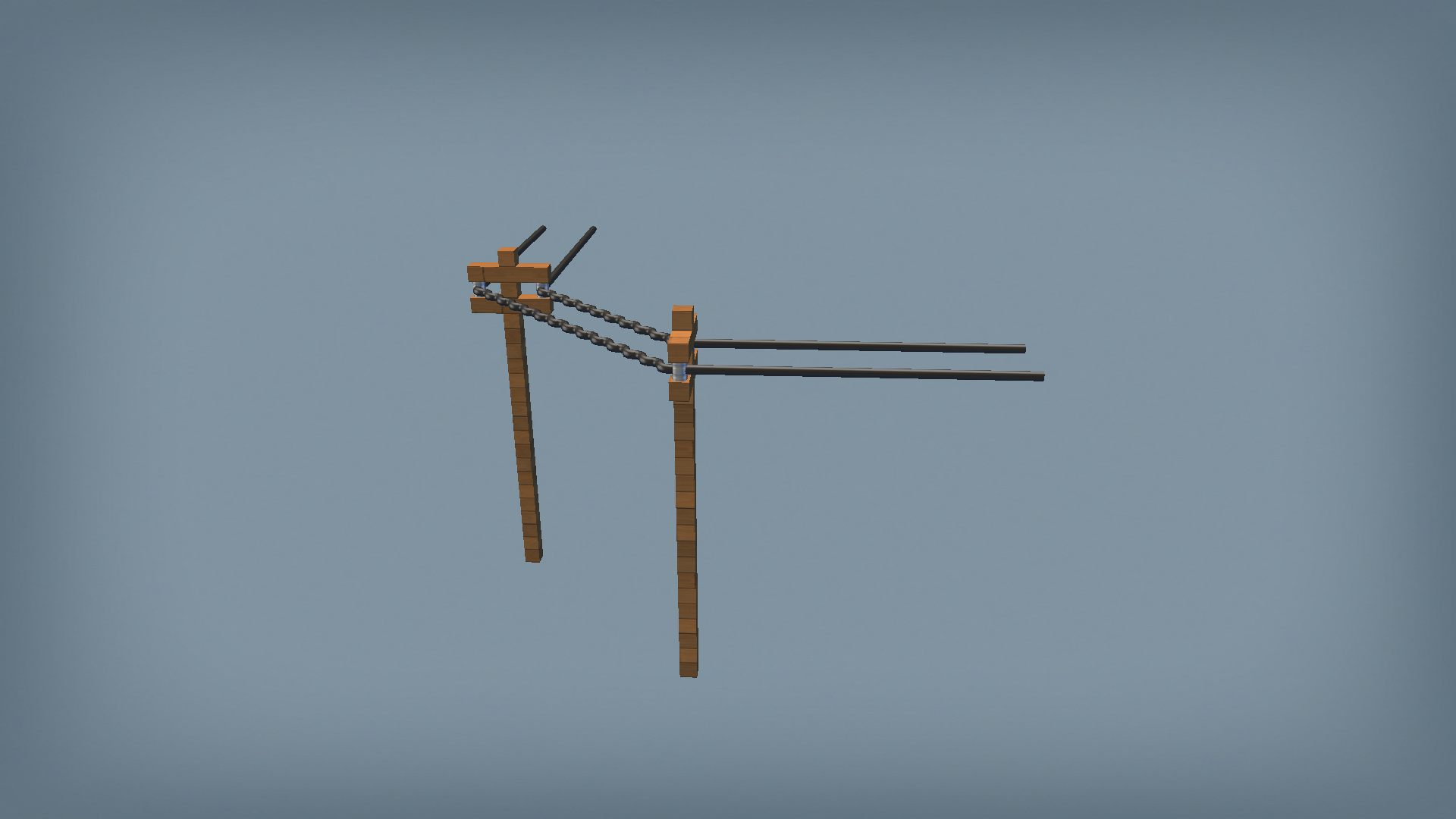 war torn power line outer curve