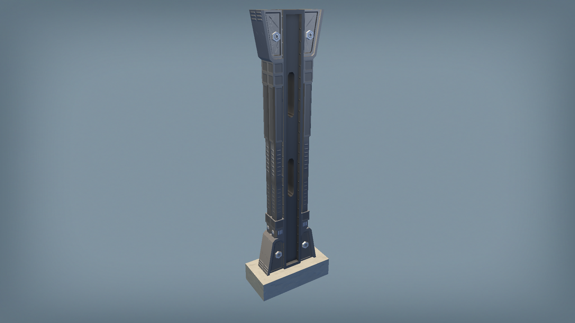 elevated track support pillar