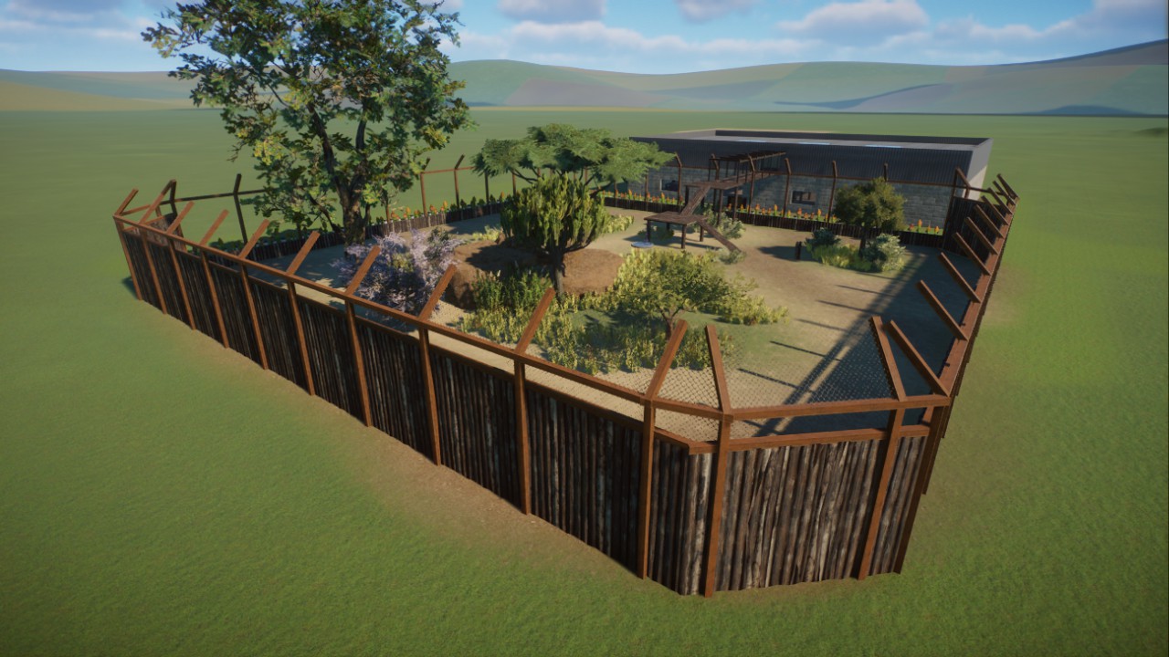 West African Lion Enclosure
