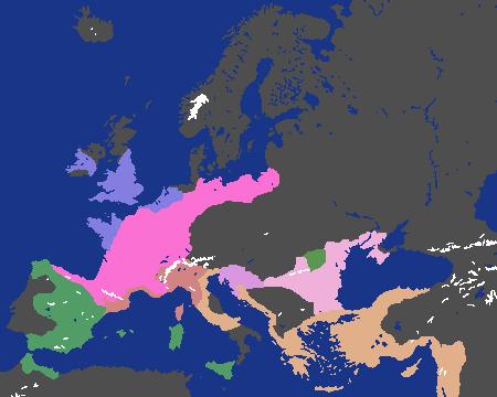 Europe but Lego Castle Factions as Kingdoms!