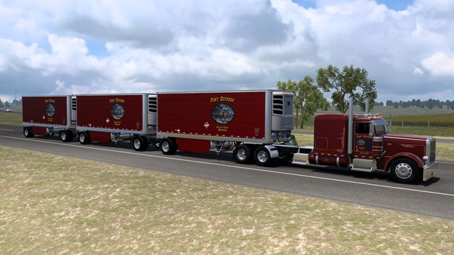 Pony Express trailer skin pack for the SCS Box Trailers