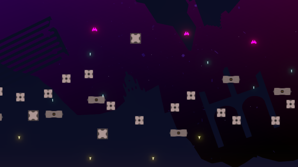 falling cubes