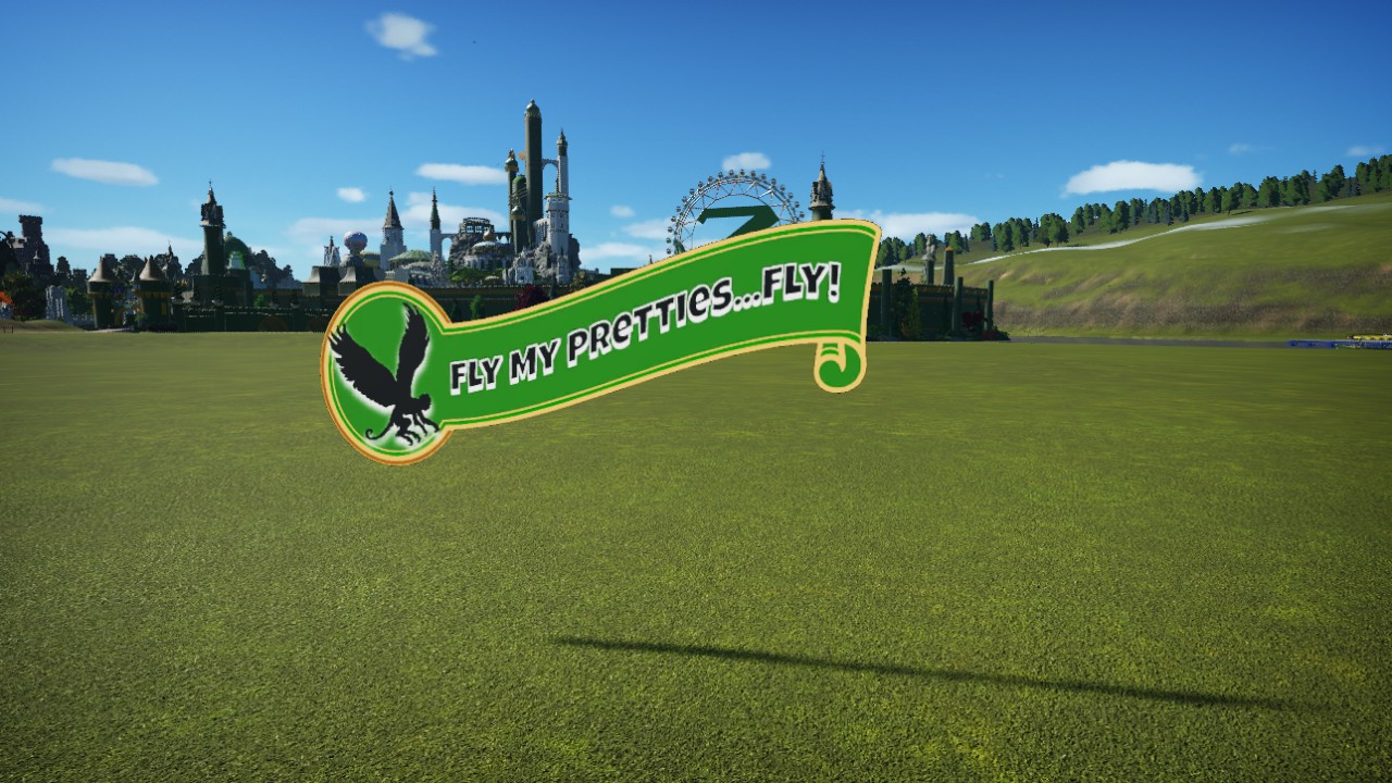OZ-FlyMyPrettiesRideSign
