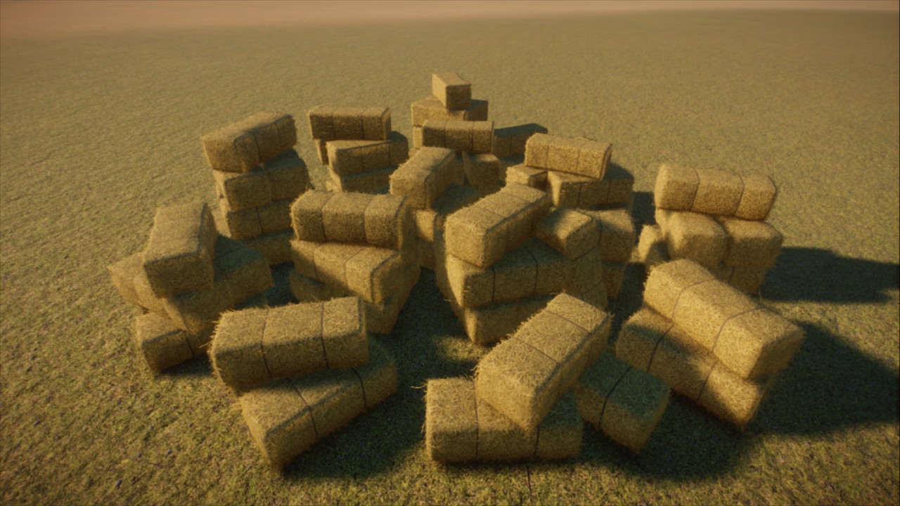 Rustic Stacked Hay Bales