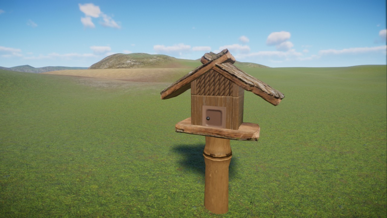 Hygiene station/animal encounters cover birdhouse, Hygienestation/Tierbegegnungen Cover, Vogelhaus