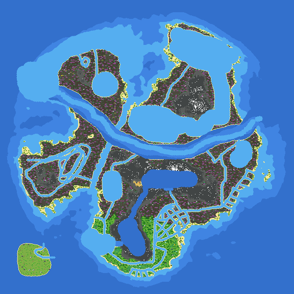 The flooded wetlands