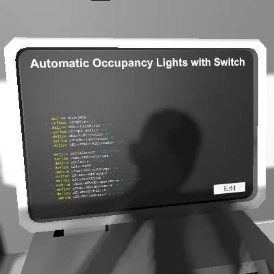Automatic Occupancy Lights with Switch