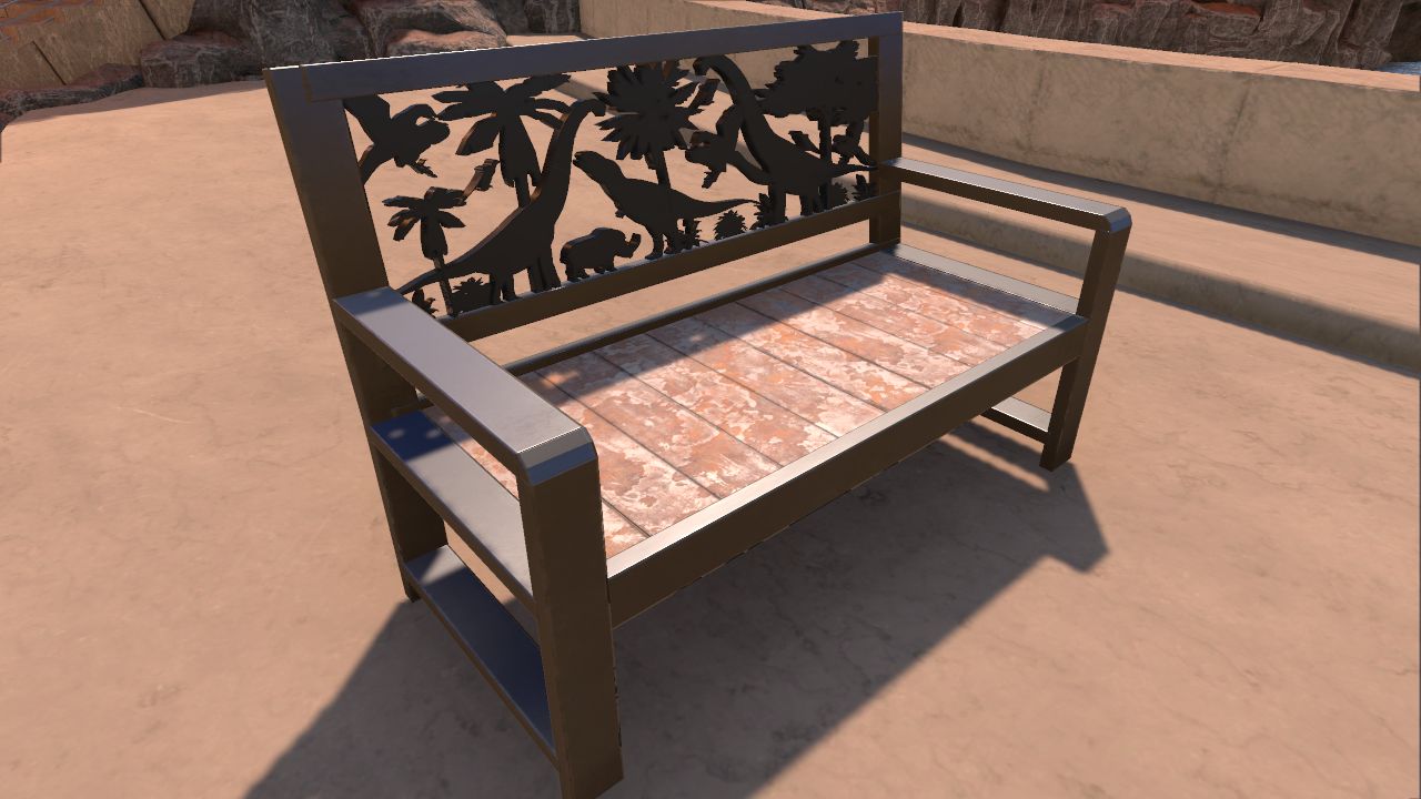 Modern Arid Bench