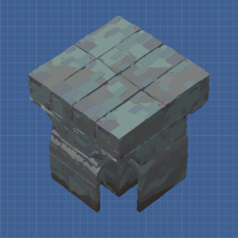 堆叠式城墙 转角 Stacked Wall Corner