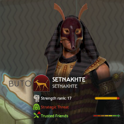Setnakhte wears Set outfit (WIP)
