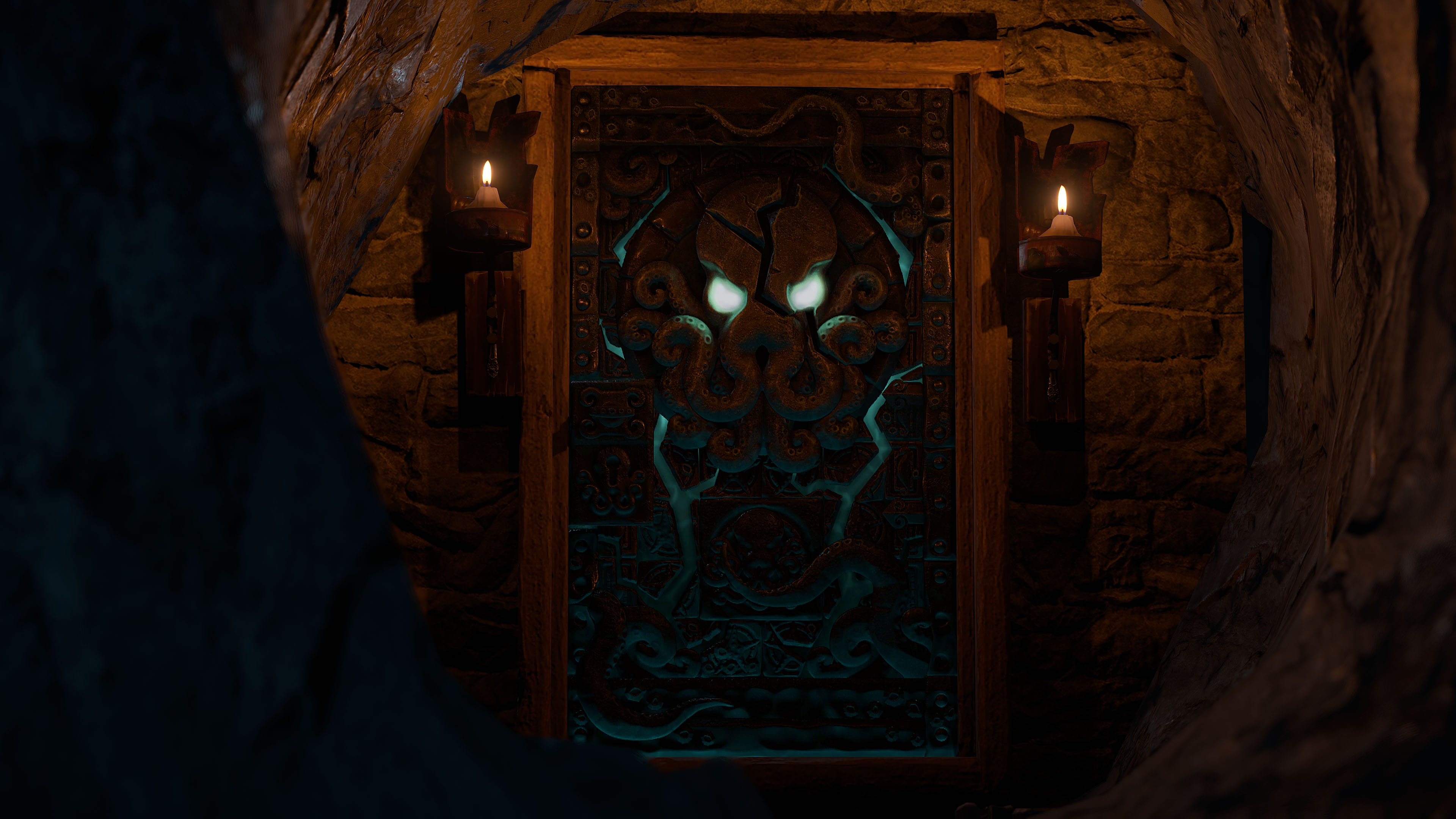 Tomb Of The Octopus Metal Door