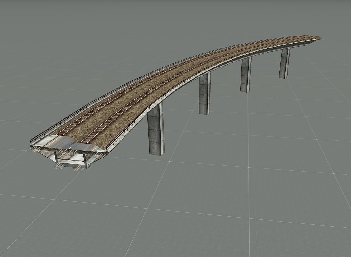 ATS A2 Double 9x High Curve Left Bridge (5deg)