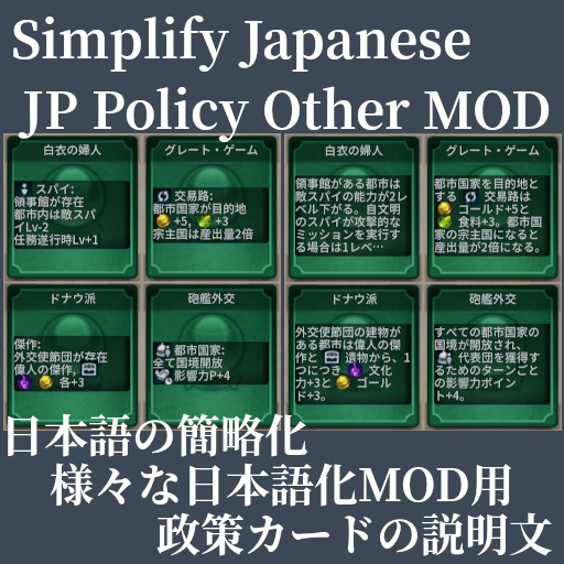 Simplify Japanese: Policy Other MOD