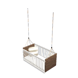 boho hanging crib