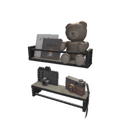 Coraline - Hanger shelves Black