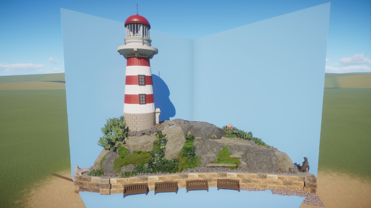 Lighthouse Scene - By Toves