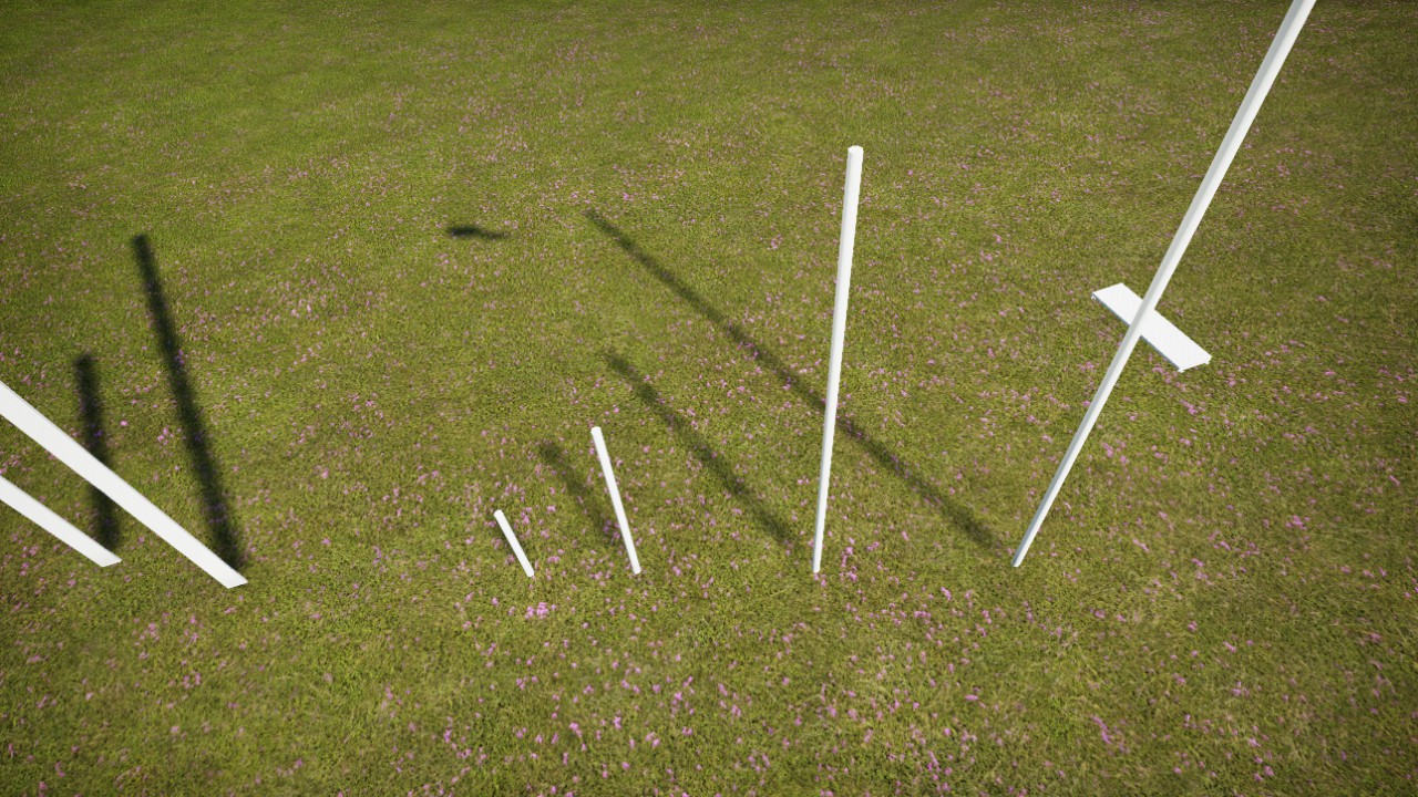 B&M Stand-up Catwalk Pole 1m