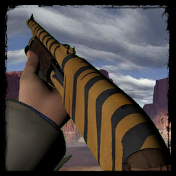 PORT: Tiger Striped Pump Shotgun Skin