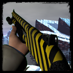 PORT: Caution Chrome Shotgun Skin