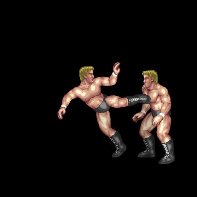 Superkick B (front grapple)