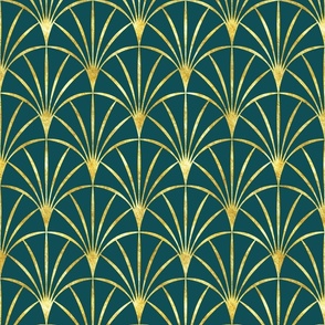 Emerald Gold Art Deco