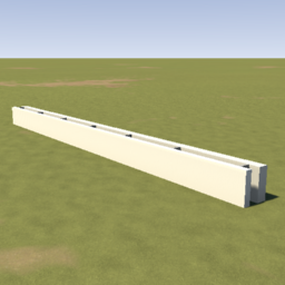 Low Bricked Safety Barrier (No Catchfence)