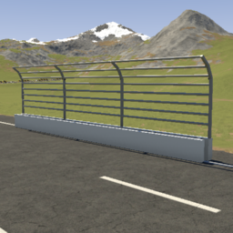 Low Bricked Safety Barrier