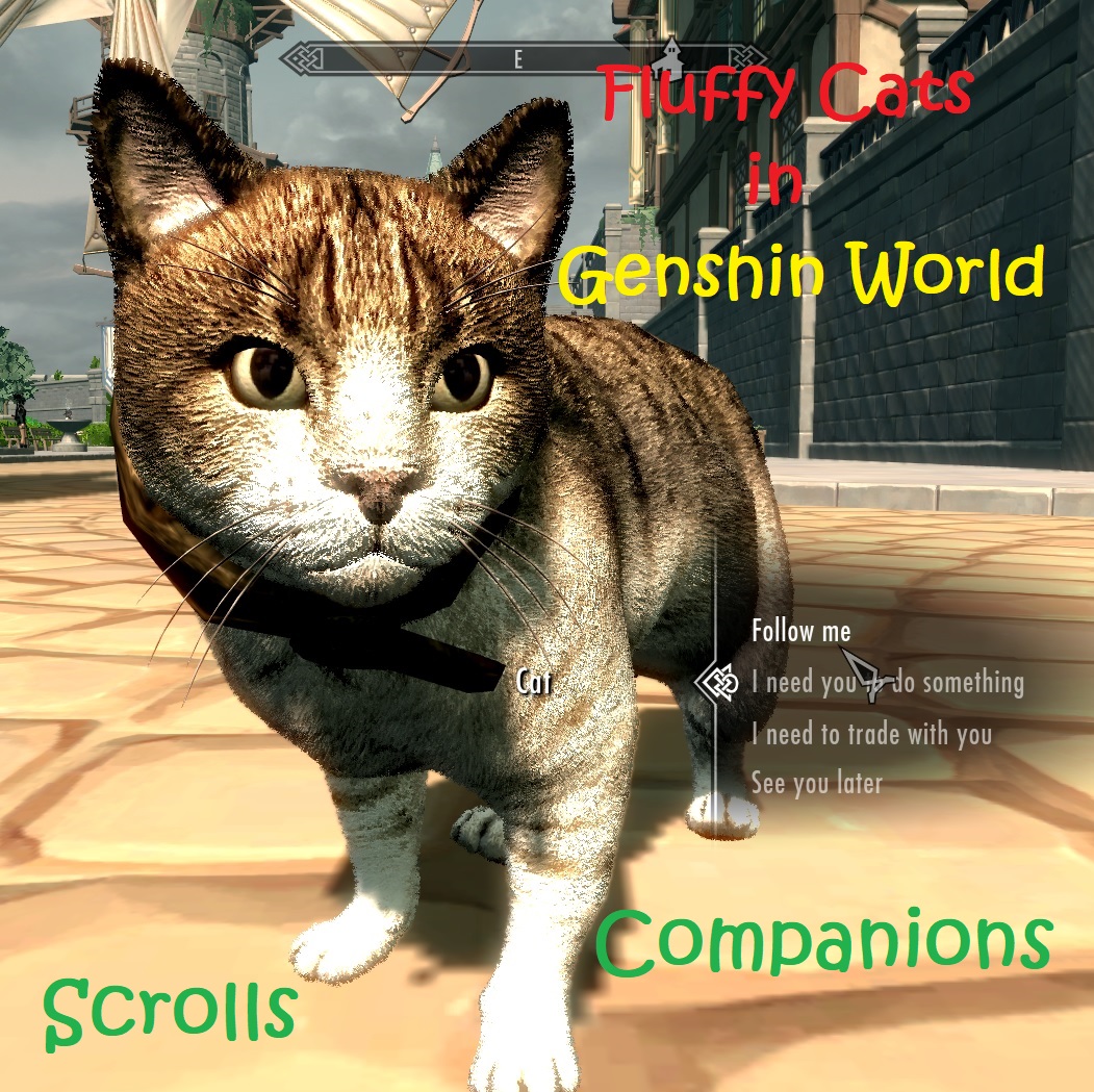 Fluffy Cats in Genshin World LE