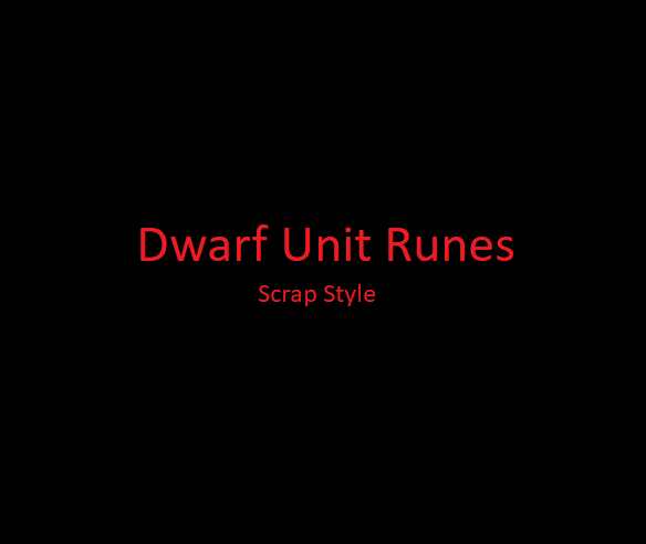 Dwarf Runic Unit Upgrades Oathgold Scrap Style