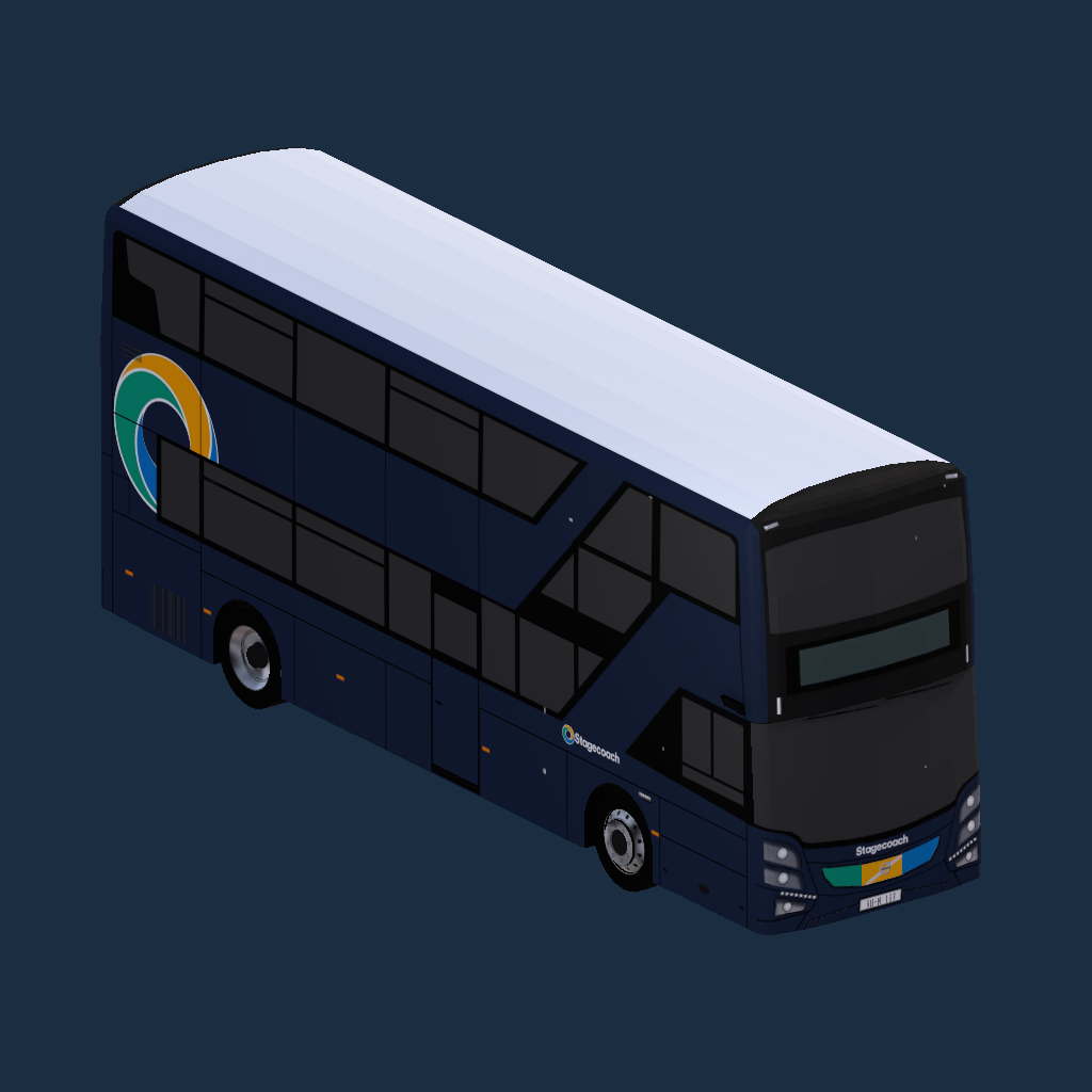 Stagecoach 2024 livery Volvo BZL DD