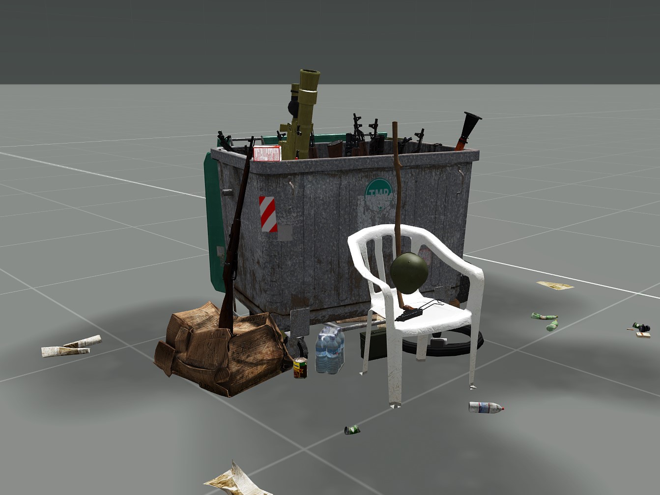 Serbian Supplt Cashe (Trash Container)