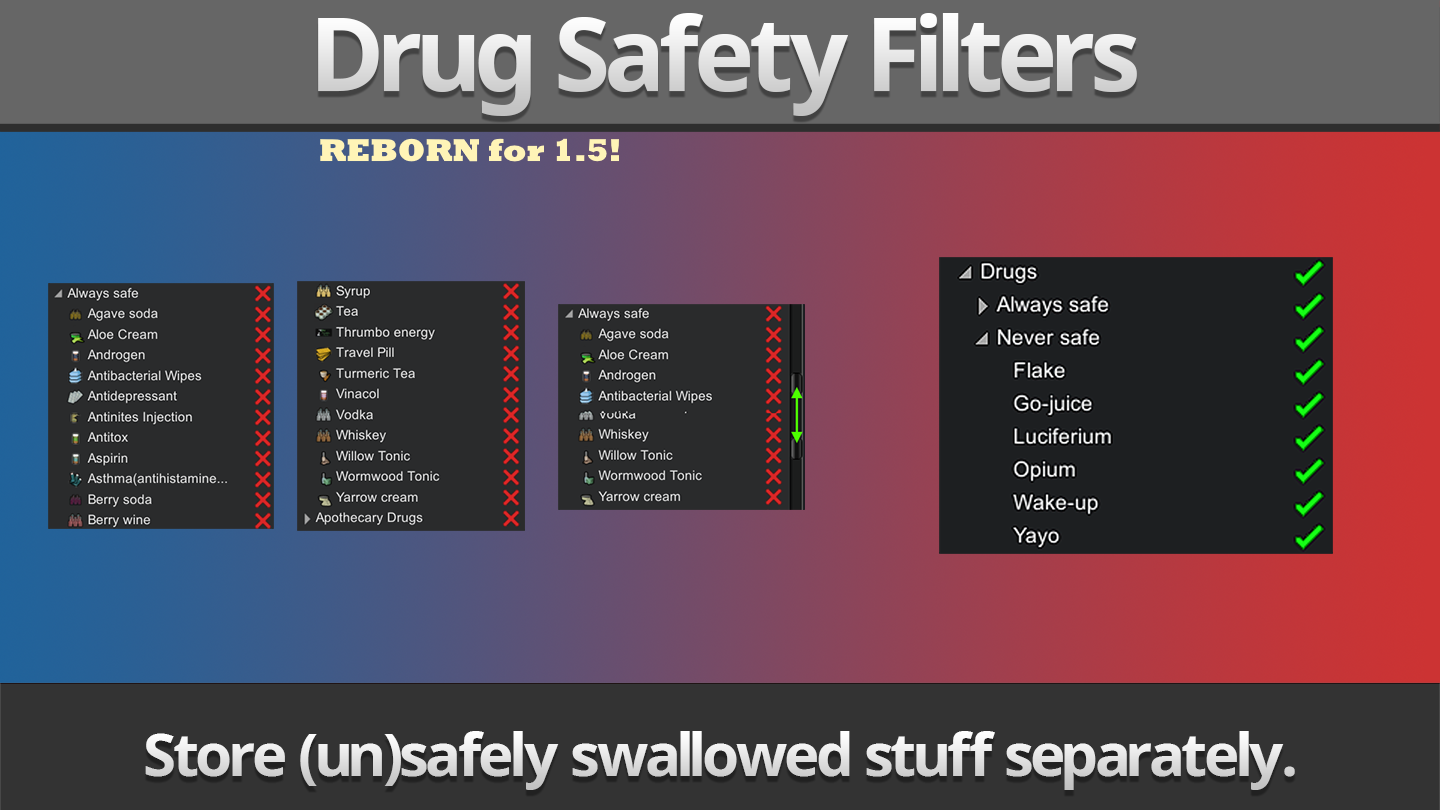 Drug Safety Filters Reborn