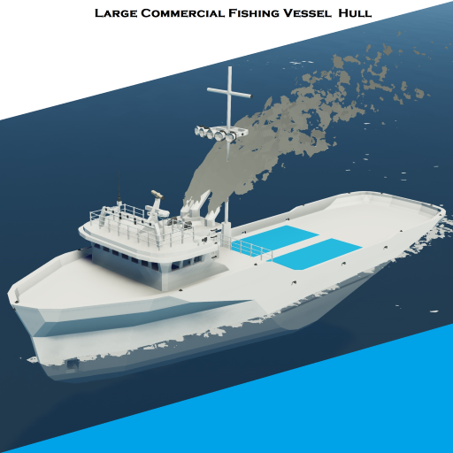Large Commercial Fishing Vessel Hull - Free to Use