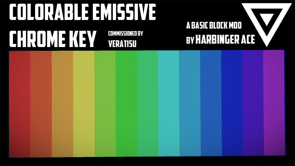 Colorable Emissive Chrome Key