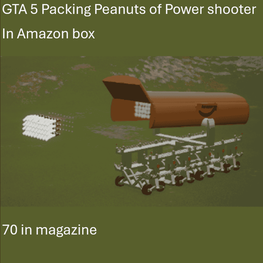 Amazon Packing Peanuts shooter in box